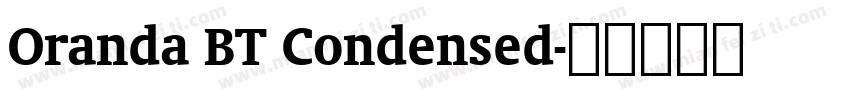 Oranda BT Condensed字体转换